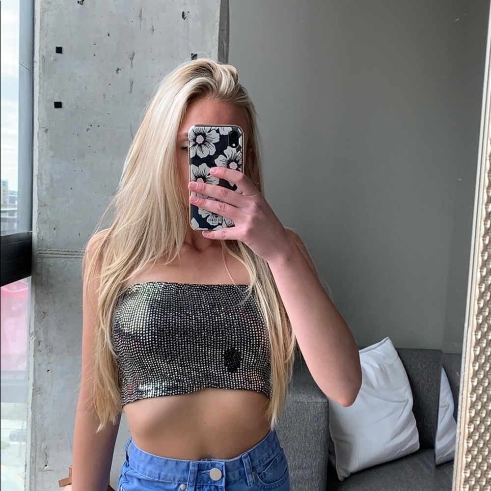 Sparkle crop top